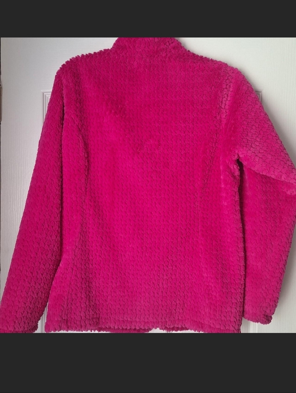 The North Face Bright Pink Sherpa Fleece Full-Zip Jacket - Picture 2 of 8